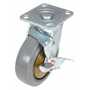 Vestil CST-KSM-6X2MR-SWB Rubber Swivel W/Brake 6x2 771lb
