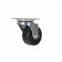 Vestil Rubber Swivel Caster 2 In. x 1 In. Width 55 Lb. Cap, Black