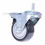 Vestil CST-VE-3X1.25PP-STSL Poly Swivel Caster w/ Lock, 3" x 1-1/4", 300LB Cap