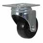 Vestil Rubber Swivel Caster 3 In. x 1 In. Width 198 Lb. Cap, Black