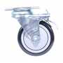 Vestil CST-VE-4X1.25PP-STL Poly on Poly Total Lock Swivel Caster, 4" x 1.25", 350lb Cap