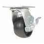 Vestil CST-VE-4X2GFN-SWB Nylon Swivel W/Brake 4x2 800lb Bk