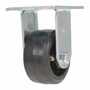 Vestil Rubber Rigid Caster 4 In. x 2 In. Width 396 Lb. Cap, Black