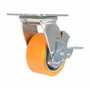 Vestil CST-VE-4X2PUA-SWB Poly Swivel W/Brake 4x2 660lb Org