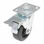 Vestil CST-VE-5X2MR-SWTB Rubber Swivel Total Brake 5x2 440lb