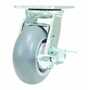 Vestil CST-VE-5X2TPR-SWB Rubber Swivel With Brake 5x2 551lb