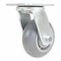 Vestil CST-VE-5X2TPR-S Rubber Swivel Caster 5x2 551lb Gray