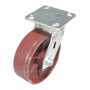 Vestil CST-VE-6X2DS-S Cast Iron Swivel Caster 6x2 Maroon