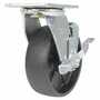 Vestil CST-VE-6X2GFN-SWB Nylon Swivel W/Brake 6x2 1.2K Black