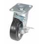Vestil CST-VE-6X2MRA-SWB Rubber Swivel W/Brake 6x2 771lb Bk