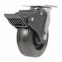 Vestil CST-VE-6X2PH-SWTB Phenolic Swivel Total Brake 6x2 Bk