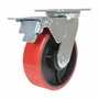 Vestil CST-VE-6X2PU-SWTB Poly Swivel Total Brake 6x2 1232lb