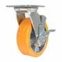 Vestil CST-VE-6X2PUA-SWB Poly Swivel W/Brake 6x2 1212lb Org