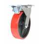 Vestil CST-VE-8X2PU-SWTB Poly Swivel Total Brake 8x2 1474lb