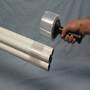 Clear Hand Wrap Stretch Film 60-Gauge 1000' L x 3" W Reusable Handle