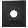 Cortina 03-730 Black Rubber Delineator Base 17" L x 15" W x 1" H