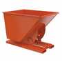 Vestil No Bump HD Hopper 1 CbYd Orange