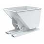 Vestil D-100-HD-NB-WHT No Bump HD Hopper 1 CbYd White