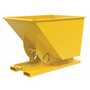 Vestil D-100-LD-NB-YEL No Bump LD Hopper 1 CbYd Yellow