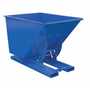 Vestil D-100-LD-NB No Bump LD Hopper 1 CbYd Blue