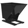 Vestil Hyd HD Hopper 1.5 CbYd Black