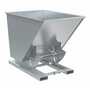 Vestil No Bump HD Hopper 1.5CbYd Silver