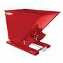 Vestil D-150-HD-SR HD Hopper 1.5 CbYd Soda Red