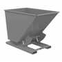 Vestil No Bump LD Hopper 1.5CbYd BS Gray