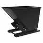 Vestil No Bump MD Hopper 1.5CbYd SG Black