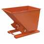 Vestil No Bump MD Hopper 1.5CbYd Orange