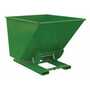 Vestil No Bump LD Hopper 2CbYd Green