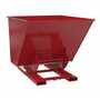 Vestil D-200-MD-NB-SR No Bump MD Hopper 2CbYd Red