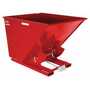 Vestil D-200-MD-SR MD Hopper 2 CbYd Soda Red