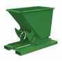 Vestil No Bump LD Hopper .25CbYd Green