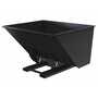 Vestil D-300-LD-NB-BLK-SG No Bump LD Hopper 3CbYd SG Black