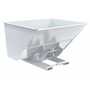 Vestil D-300-LD-NB-WHT No Bump LD Hopper 3CbYd White