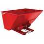 Vestil D-300-LD-SR LD Hopper 3 CbYd Soda Red