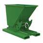 Vestil No Bump MD Hopper .33CbYd Green