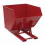 Vestil D-350-HD-NB-SR No Bump HD Hopper 3.5CbYd Red