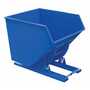 Vestil D-350-HD-NB No Bump HD Hopper 3.5CbYd Blue