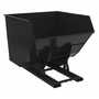 Vestil D-400-HD-NB-BLK-SG No Bump HD Hopper 4CbYd SG Black