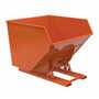Vestil No Bump HD Hopper 4CbYd Orange