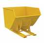 Vestil D-400-HD-NB-YEL No Bump HD Hopper 4CbYd Yellow