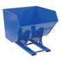 Vestil D-400-HD-NB No Bump HD Hopper 4CbYd Blue