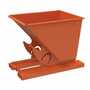 Vestil No Bump HD Hopper .5CbYd Orange