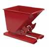 Vestil No Bump LD Hopper .5CbYd Red