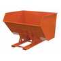Vestil No Bump HD Hopper 5CbYd Orange
