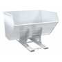 Vestil D-500-HD-NB-WHT No Bump HD Hopper 5CbYd White