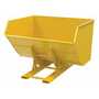 Vestil D-500-HD-NB-YEL No Bump HD Hopper 5CbYd Yellow