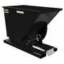 Vestil D-75-LD-BLK-SG LD Hopper .75 CbYd SG Black